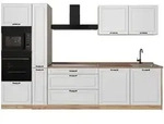 Vicco K&uuml;chenzeile, Wei&szlig;, Eiche, Holzwerkstoff, Rechteckig, 310x206.8x60 cm,