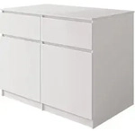 Mirjan24 K&uuml;cheninsel, Wei&szlig;, Holzwerkstoff, Rechteckig, 120x95x74 cm, K&uuml;chen,