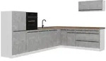 Vicco Eckk&uuml;che, Grau, Wei&szlig;, Holzwerkstoff, Rechteckig, 327x143x60 cm, K&uuml;chen,