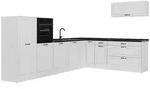 Vicco Eckk&uuml;che, Wei&szlig;, Wei&szlig;, Holzwerkstoff, Rechteckig, 327x143x60 cm,...