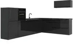 Vicco Eckk&uuml;che, Anthrazit, Anthrazit, Holzwerkstoff, Rechteckig, 327x143x60 cm,
