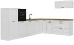 Vicco Eckk&uuml;che, Wei&szlig;, Wei&szlig;, Holzwerkstoff, Rechteckig, 327x143x60 cm,...