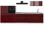 Vicco K&uuml;chenzeile, Rot, Wei&szlig;, Holzwerkstoff, Rechteckig, 340x143x60 cm,...