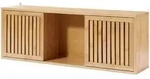 [en.casa] Wandregal, Natur, Holz, Bambus, Rechteckig, 20x33x93 cm, Wohnzimmer,