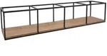 MCW Wandregal, Braun, Schwarz, Holz, 104x21x18 cm, Wohnzimmer, Regale,...