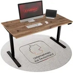 Assmann Schreibtisch, Eiche Wotan, Schwarz, Metall, Nachbildung,