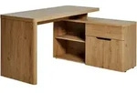 Novel Eckschreibtisch, Eiche, Holzwerkstoff, 1 Schublade(n) Schubladen,...