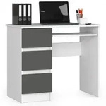 Raumhirsch Furniture Schreibtisch, Wei&szlig;, Holzwerkstoff, Rechteckig, 85x77x124...