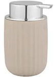 Wenko Seifenspender Agropoli, Beige, Chrom, Kunststoff, 7.5x12.5x9 cm,