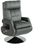Homcom Relaxsessel, Dunkelgrau, Textil, 69x124x84 cm, Wohnzimmer, Sessel, Relaxsessel