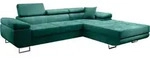 Beautysofa Eckschlafsofa, Dunkelgr&uuml;n, Textil, L-Form,L-Form, 275x203 cm,...