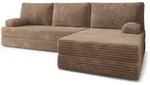 Masseno Ecksofa, Beige, Textil, 4-Sitzer, L-Form, 270x160 cm, Wohnzimmer, Sofas &
