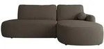 Mirjan24 Ecksofa, Wenge, Kunststoff, 5-Sitzer, Ottomane rechts,L-Form, 274x174...
