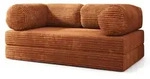 Masseno Bettsofa, Braun, Textil, 3-Sitzer, 170x68x80 cm, Wohnzimmer, Sofas & Couches,