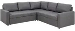 ebuy24 Eckschlafsofa,, Braun, Kunststoff, 5-Sitzer, 228x85 cm, Wohnzimmer,...