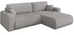 Altdecor Ecksofa, Silber, Kunststoff, 3-Sitzer, L-Form, 276x193 cm, Wohnzimmer, Sofas