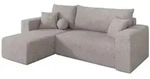 Altdecor Ecksofa, Hellgrau, Kunststoff, 3-Sitzer, L-Form, 249x139 cm, Wohnzimmer,