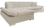 Mirjan24 Ecksofa, Hellbraun, Textil, 5-Sitzer, links montierbar,Rechteckig, 278x161