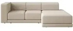 Selsey Ecksofa, Beige, Kunststoff, 4-Sitzer, Ottomane rechts,L-Form, 278x168 cm,