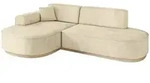 Altdecor Ecksofa, Beige, Textil, 3-Sitzer, L-Form, 243x171 cm, Wohnzimmer,...