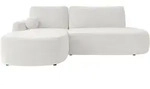 Mirjan24 Ecksofa, Creme, Kunststoff, 5-Sitzer, Ottomane links,L-Form, 274x174...