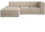 Selsey Ecksofa, Ecru, Kunststoff, 4-Sitzer, Ottomane links,L-Form, 278x168 cm,