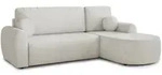 Sofnet Ecksofa, Wei&szlig;, Textil, 5-Sitzer, Ottomane rechts, L-Form,Rechteckig,...