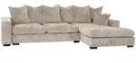 WFL Group Ecksofa, Beige, Textil, 3-Sitzer, rechts montierbar,L-Form, 285x155 cm,