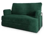 Masseno Bettsofa, Gr&uuml;n, Textil, 2-Sitzer, 140x86x60 cm, Wohnzimmer, Sofas & Couches,