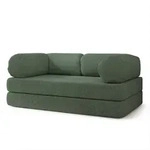 Masseno Bettsofa, Gr&uuml;n, Textil, 3-Sitzer, 170x68x80 cm, Wohnzimmer, Sofas & Couches,