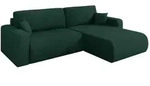Altdecor Ecksofa, Gr&uuml;n, Kunststoff, 3-Sitzer, L-Form, 276x193 cm, Wohnzimmer, Sofas