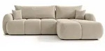 Sofnet Ecksofa, Beige, Kunststoff, 6-Sitzer, Ottomane rechts,L-Form, 273x183 cm,