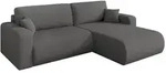 Altdecor Ecksofa, Schiefer, Kunststoff, 3-Sitzer, L-Form, 276x193 cm, Wohnzimmer,