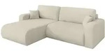 Altdecor Ecksofa, Sand, Kunststoff, 3-Sitzer, L-Form, 276x193 cm, Wohnzimmer, Sofas &
