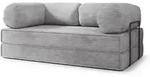 Masseno Bettsofa, Hellgrau, Textil, 3-Sitzer, 170x68x80 cm, Wohnzimmer, Sofas &