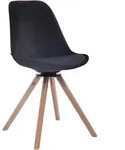 CLP Stuhl, Schwarz, Holz, 48x84x56 cm, Esszimmer, St&uuml;hle, Esszimmerst&uuml;hle,