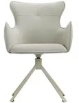 Massivmoebel24 Stuhl, Grau, Kunststoff, Echtholz, 59x86x63 cm, Esszimmer,...