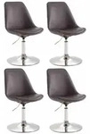 CLP Drehstuhl, Braun, Metall, 48x76x57 cm, Arbeitszimmer, B&uuml;rost&uuml;hle,...