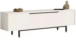 [en.casa] Tv-Element, Wei&szlig;, Metall, Rechteckig,Rechteckig, 160x45x35.5 cm,