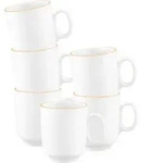 Seltmann Weiden Becher, Orange, Keramik, Rund, Kaffee & Tee, Tassen, Kaffeebecher