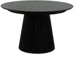 Furnhouse Esstisch, Schwarz, Holzwerkstoff, 8-Sitzer, Rund,Rund, 120x75x120 cm,
