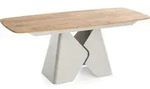 WFL Group Esstisch, Eiche Wotan, Metall, Nachbildung, 10-Sitzer,