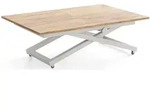 WFL Group Couchtisch, Eiche Wotan, Metall, Nachbildung, 12-Sitzer,