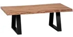 Kadima Design Couchtisch, Akazie, Metall, Echtholz,Akazie, Rechteckig,Rechteckig,