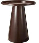 Home Styling Collection Helfertisch, Braun, Metall, Rund, 43x48.5x43 cm, Wohnzimmer,