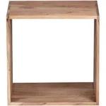 Kadima Design Beistelltisch, Akazie, Holz, Echtholz,Akazie, Quadratisch,Rechteckig,