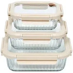 5five Simply Smart Frischhaltedose, Transparent, Glas, Rechteckig, 12x6x16 cm,
