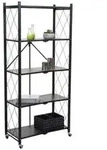 Proregal Klappregal, Schwarz, Metall, 72x167x34 cm, K&uuml;chen, K&uuml;chenm&ouml;bel,