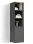 Livinity&reg; Universalschrank, Anthrazit, Sonoma Eiche, Holzwerkstoff, 4 F&auml;cher,
