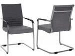 MCW Besucherstuhl, Grau, Kunststoff, 56x87x59 cm, Arbeitszimmer, Besucherst&uuml;hle